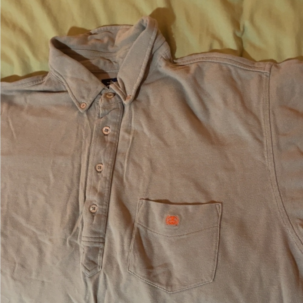 Tan/Beige Polo Shirt Size (XL)arge